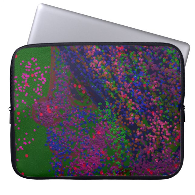 Funda Para Portátil Gnome Quilted Pattern Laptop Sleeve (Frente)