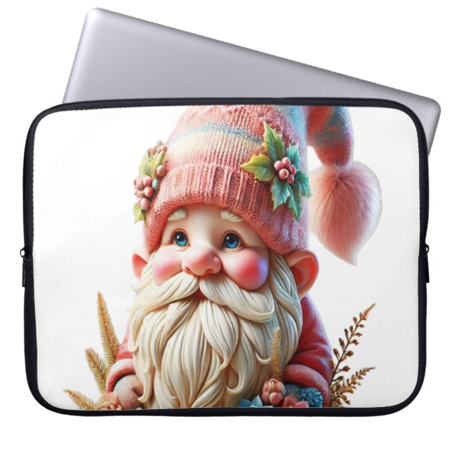 Funda Para Portátil Gnomo florecer  (Frente)