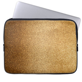 Funda Para Portátil Gold Glitter 