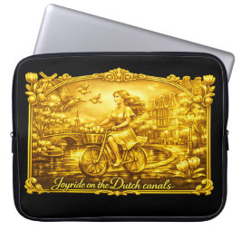 Funda Para Portátil GoldAmsterdam Abstract Romántico Vintage StreetRid