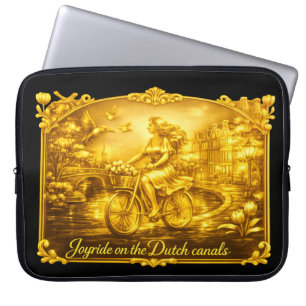 Funda Para Portátil GoldAmsterdam Abstracto Romántico Vintage PaseoCic