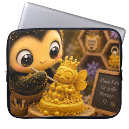 Funda Para Portátil Golden Bumblebee in Bloom Dance.11