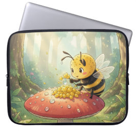 Funda Para Portátil Golden Bumblebee in Bloom Dance.2