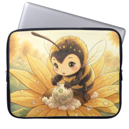 Funda Para Portátil Golden Bumblebee in Bloom Dance.8
