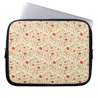 Funda Para Portátil Golden Hour Study | Retro Ogee Floral