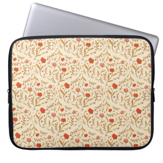 Funda Para Portátil Golden Hour Study | Retro Ogee Floral