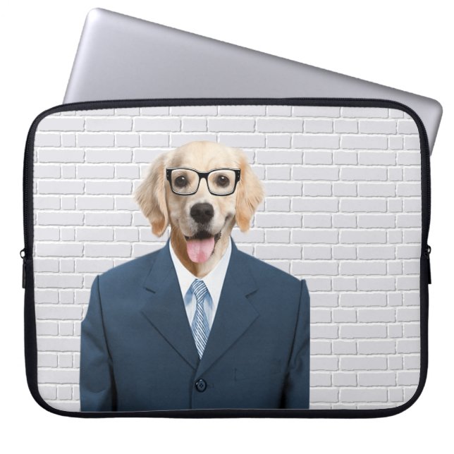 Funda Para Portátil Golden Retriever en Business Suite (Frente)