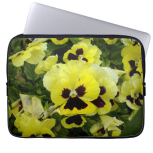 Funda Para Portátil Golden Yellow Pansies,