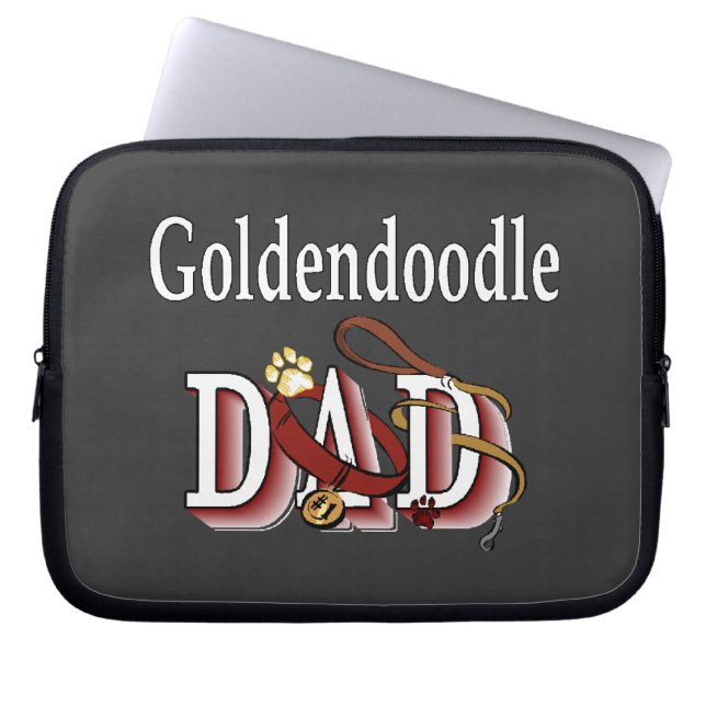 Funda Para Portátil Goldendoodle Dad (Frente)