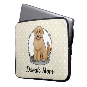 Funda Para Portátil Goldendoodle Mom Doodle Mom (rojo dorado)