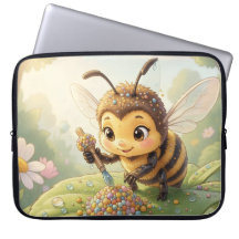 Goldene Hummel im Blütentanz.2