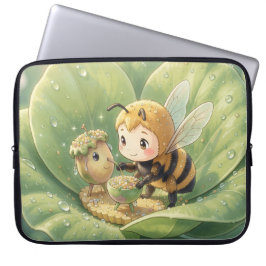 Funda Para Portátil Goldene Hummel im Blütentanz.3