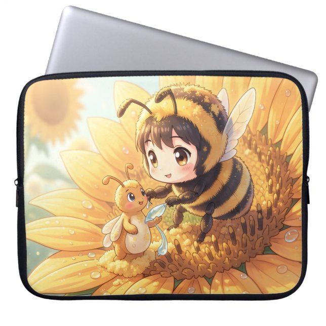Funda Para Portátil Goldene Hummel im Blütentanz.7 (Frente)
