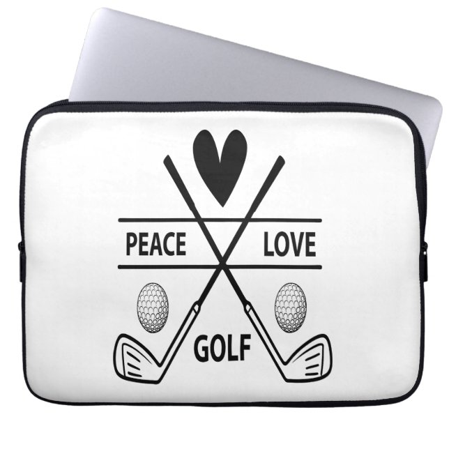 FUNDA PARA PORTÁTIL GOLF DE AMOR DE LA PAZ (Frente)