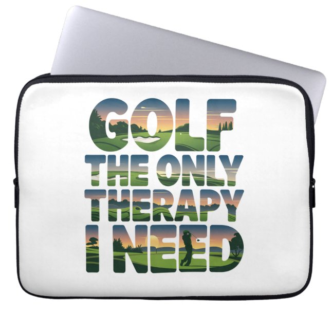 Funda Para Portátil Golf la única terapia, moderna (Frente)