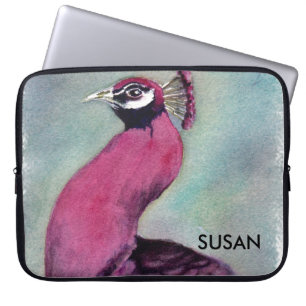 FUNDA PARA PORTÁTIL GORGEOUS PINK PEACOCK