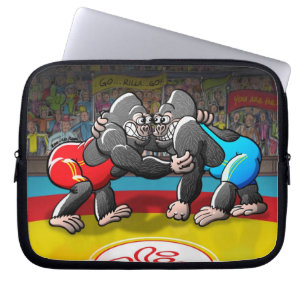 Funda Para Portátil Gorilas de lucha
