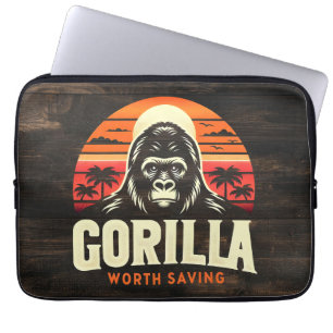 Funda Para Portátil Gorilas que vale la pena salvar la vida salvaje
