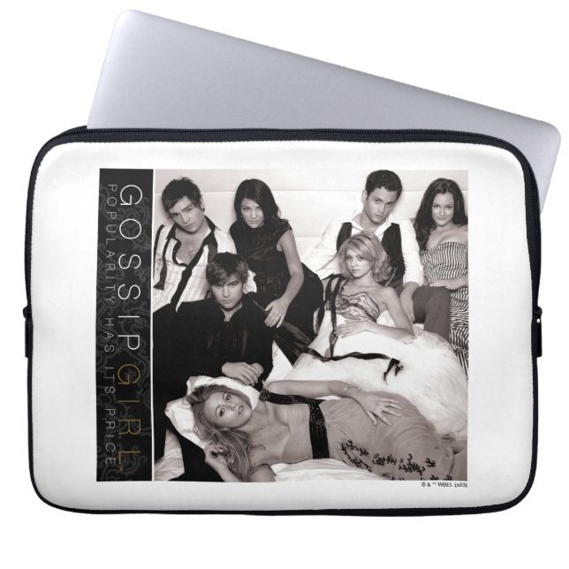 Funda Para Portátil Gossip Chica Black and White Group Graphic (Frente)