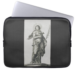 Funda Para Portátil Gracia Volcánica de Santa Águeda de Sicilia Arte