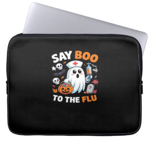 Funda Para Portátil Graciosa enfermera fantasma de Halloween camiseta 