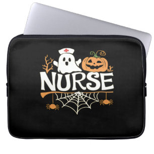 Funda Para Portátil Graciosa enfermera Halloween Diseño Fantasma Esenc