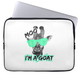 Funda Para Portátil Graciosa jirafa Shirt Moo Soy un animal de zoológi