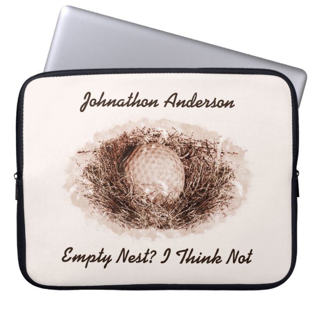 Funda Para Portátil Graciosa Jubilación De La Bola De Golf Vacía Nest  (Frente)