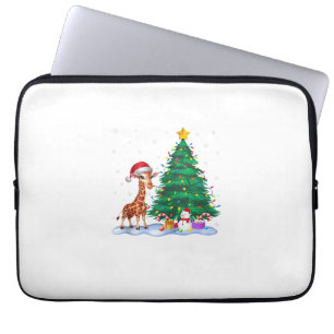 Funda Para Portátil Gracioso árbol de navidad alumbra a Cristo Gorra r