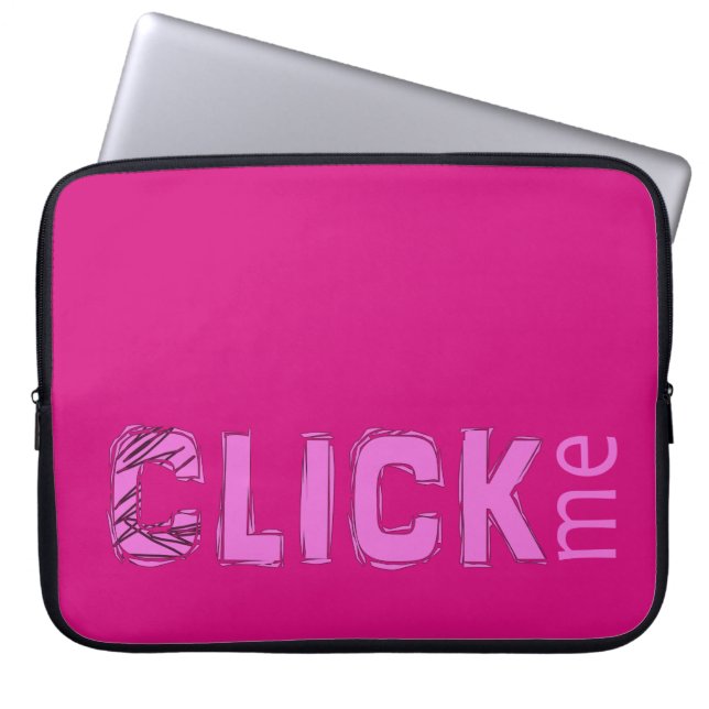 Funda Para Portátil Gracioso (C) Lick Me Hice Breaker Pink (Frente)