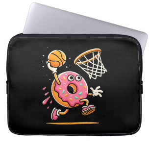 Funda Para Portátil Gracioso Donut Dunking Basketball Food Champ Sport