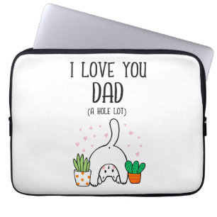 Funda Para Portátil Gracioso Gato Que Te Amo Papá Mucho