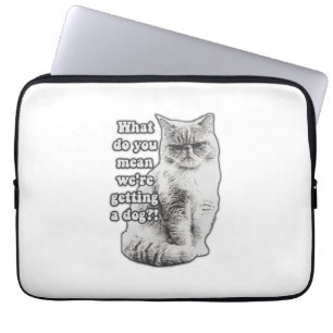 Funda Para Portátil Gracioso meme de gatos gruñón para los amantes de 