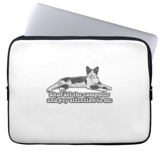 Funda Para Portátil Gracioso meme de gatos gruñón para los amantes del (Frente)