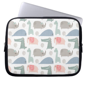 Funda Para Portátil Gracioso patrón animal facial