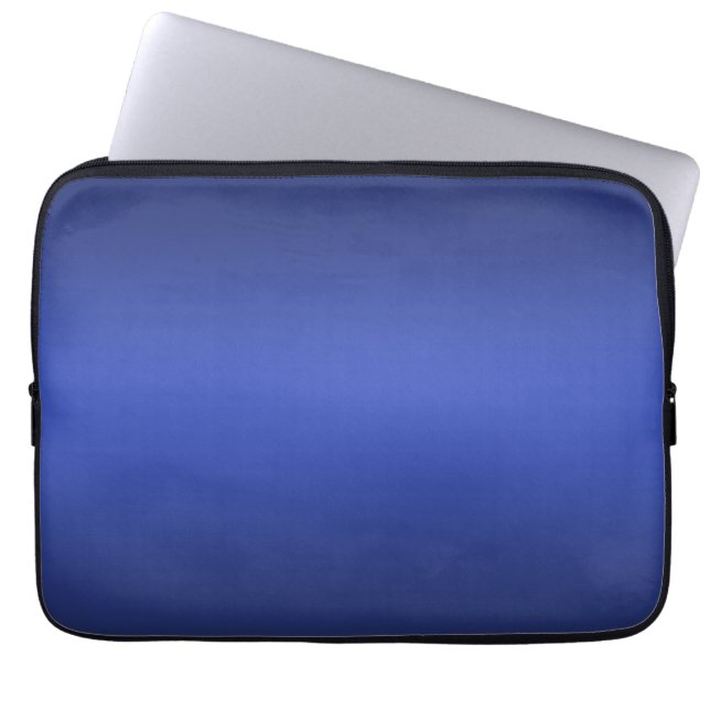 Funda Para Portátil Gradiente azul moderno Galaxia acuarela (Frente)