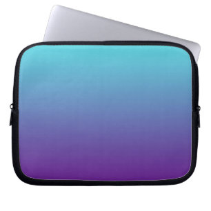 Funda Para Portátil Gradiente de Fondo Simple Turquesa Azul Púrpura