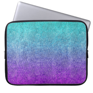 Funda Para Portátil Gradiente de Purpurina de colofón tropical