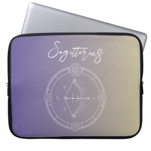 Funda Para Portátil Gradiente de signo de estrella Sagittarius zodiac