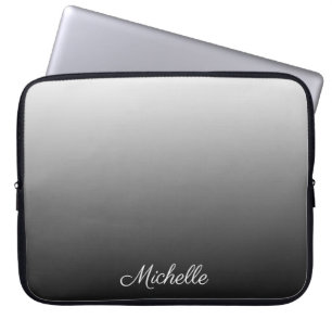 Funda Para Portátil Gradiente personalizado sombras negras oscuras de