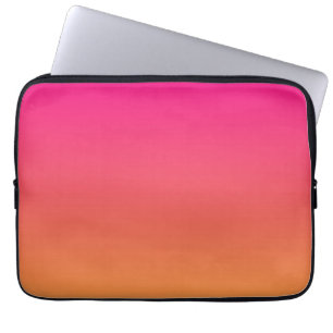 Funda Para Portátil Gradiente rosa y naranja