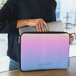 Funda Para Portátil Gradiente y nombre de verano de Pastel