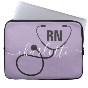 Funda Para Portátil Graduación de enfermeras registradas de RN persona