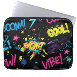 Funda Para Portátil Graffiti brillante de Natasha Us