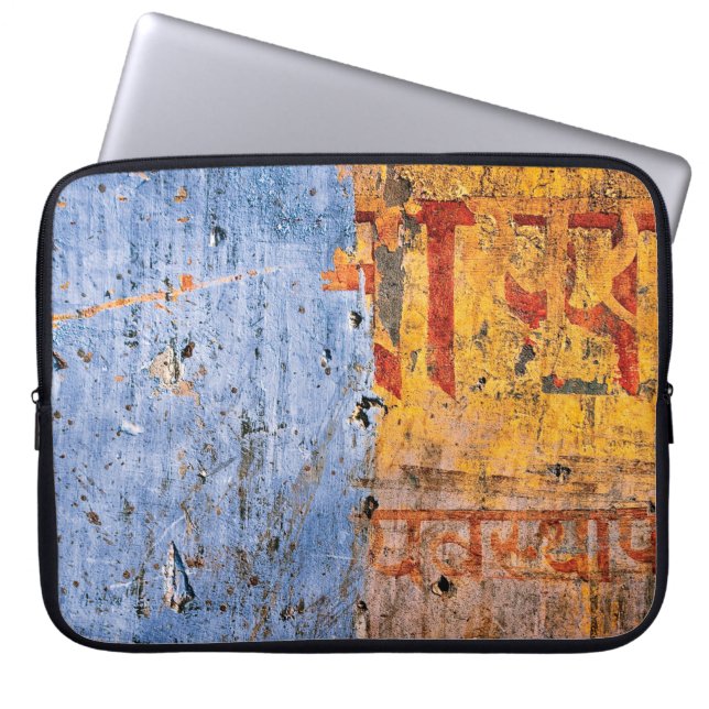 Funda Para Portátil Graffiti pintado en pared devanagari (Frente)