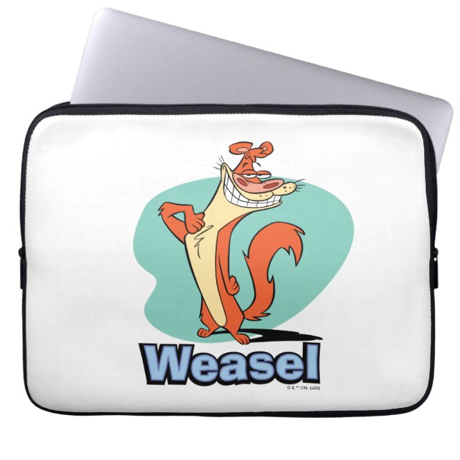 Funda Para Portátil Gráfica de carácter de Weasel Orgulloso (Frente)