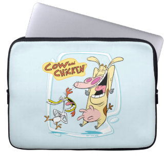 Funda Para Portátil Gráfica de risa de vaca y pollo
