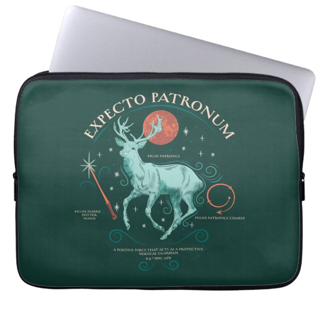 Funda Para Portátil Gráfica Stag Expecto Patronum (Frente)