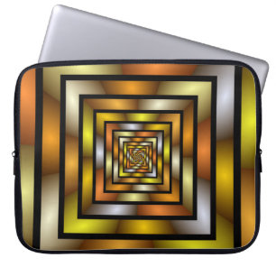 Funda Para Portátil Gráfica trippy colorida de túnel luminoso
