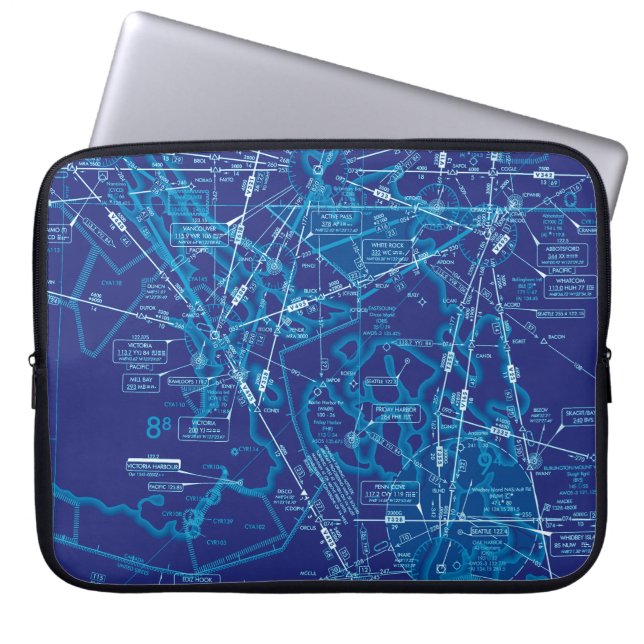Funda Para Portátil Gráfico de aviación (Frente)